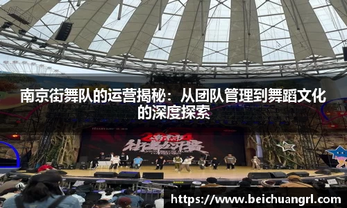 南京街舞队的运营揭秘：从团队管理到舞蹈文化的深度探索
